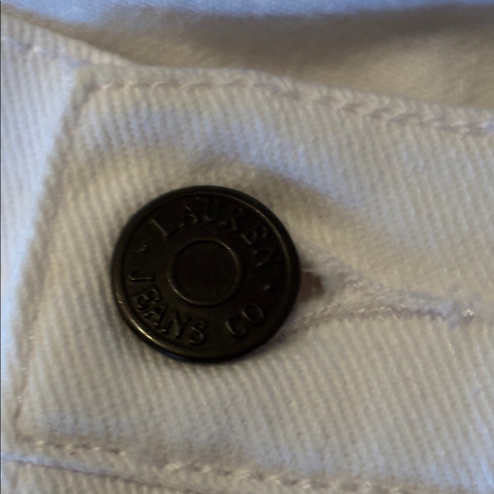 LAUREN JEAN CO by Ralph Lauren size 14 jeans - white - Picture 4 of 5